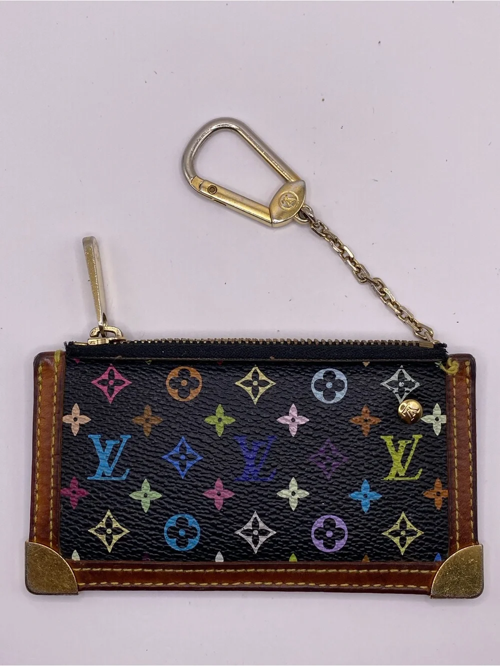Louis Vuitton x Murakami Multicolor Noir Pouchette Cles